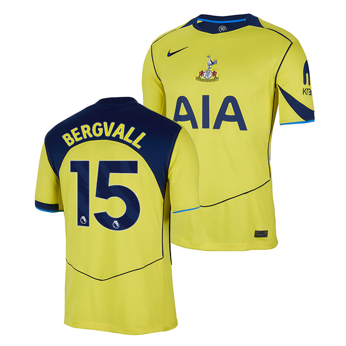 トッテナム 25-26 サード 半袖 ユニフォーム No.15 ベリヴァル【NIKE