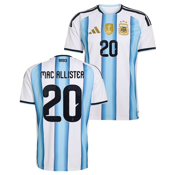アルゼンチン代表 2026 ホーム 半袖 ユニフォーム No.20 マック