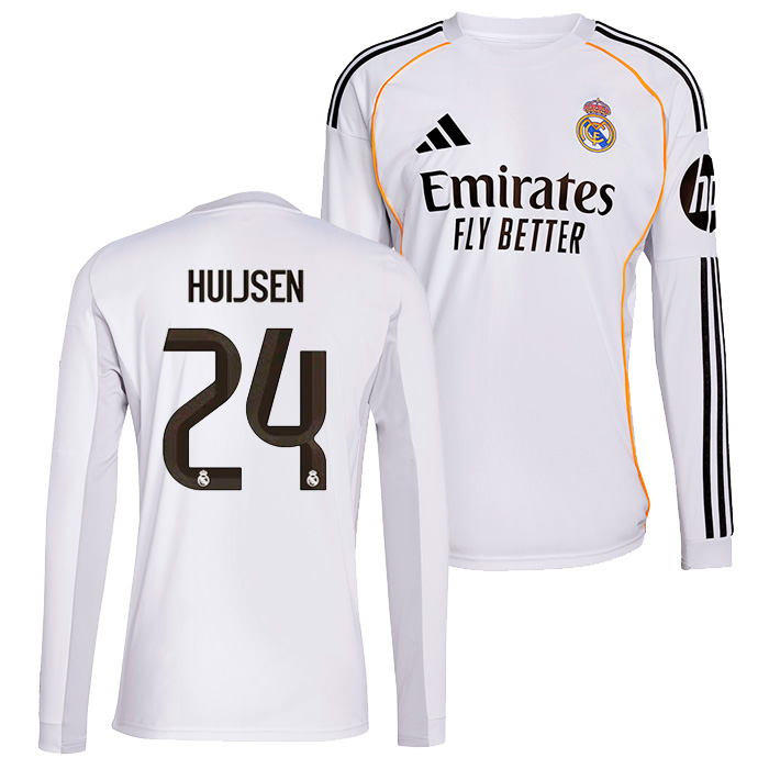 レアルマドリード 25-26 ホーム 長袖 ユニフォーム No.24 ハイセン