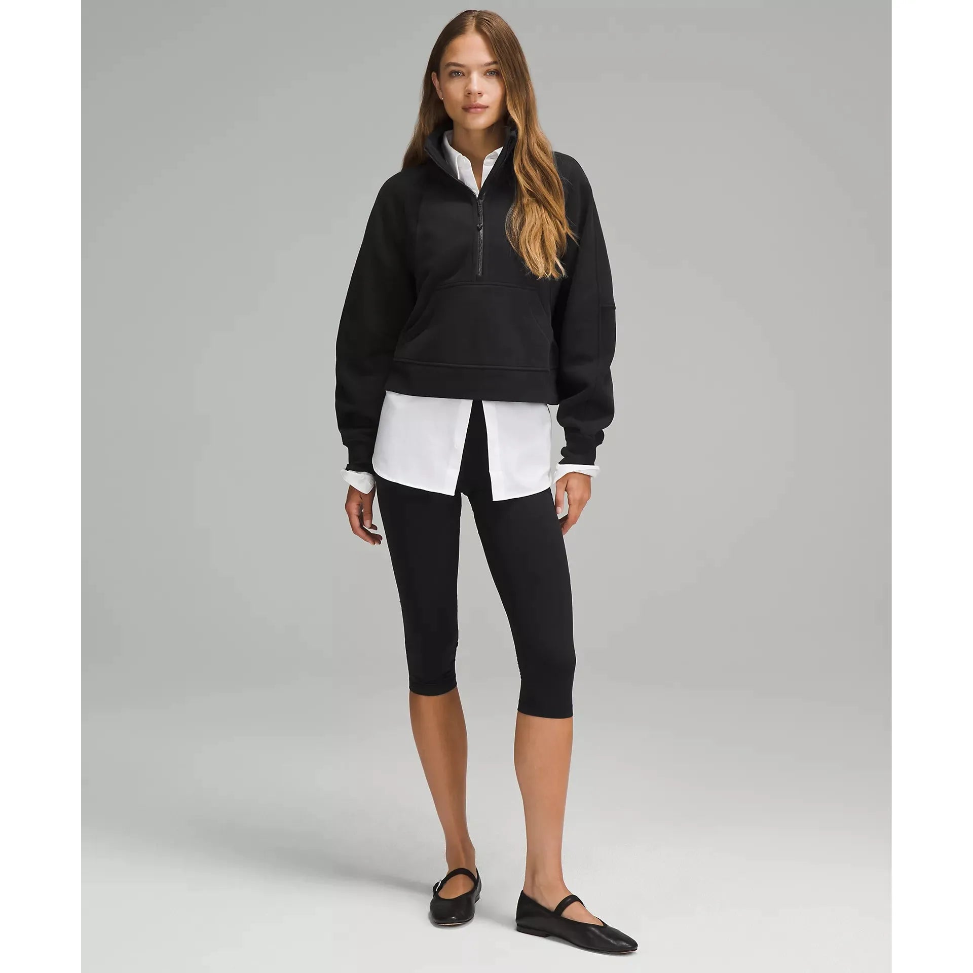 Lululemon Women's Scuba Oversized Funnel-Neck Half Zip