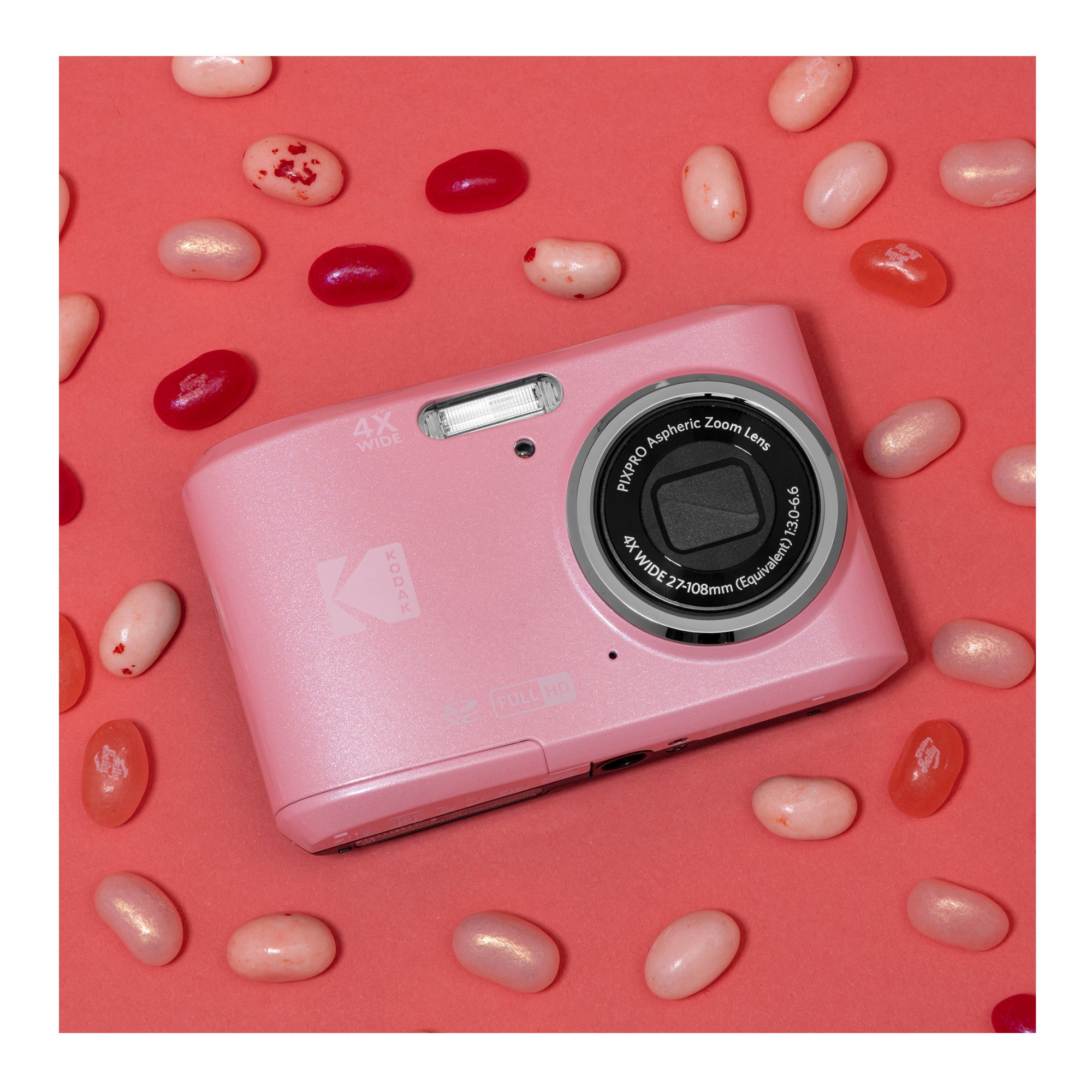 Kodak PixPro FZ45 Friendly Zoom 16MP Digital Camera (Pink) with SD