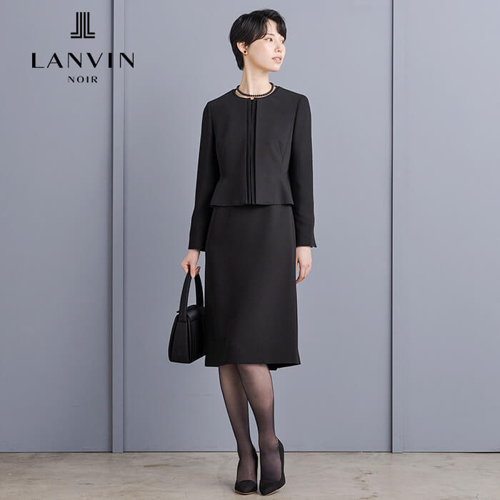 ランダムギャザータックのワンピース 7号・ブラック｜東京ソワール