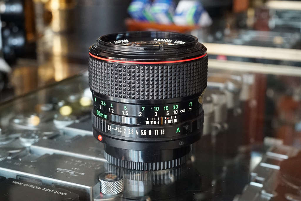 Canon lens FD 50mm 1:1.2 L - Fotohandel Delfshaven / MK Optics