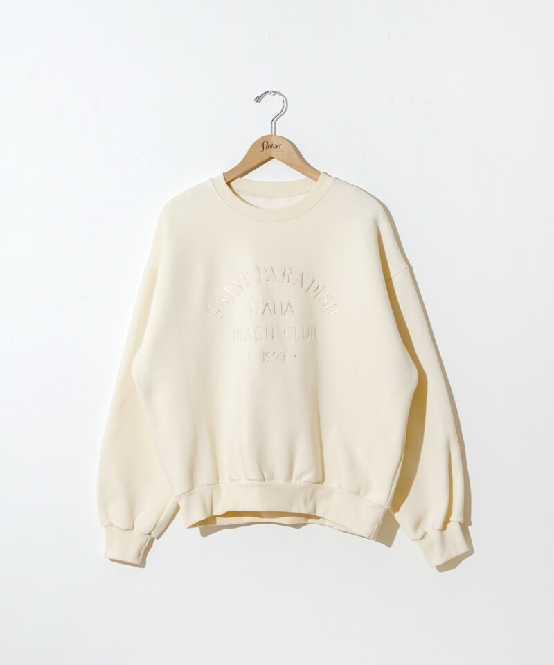 40%OFF】saint embroidery sweat～ｾｲﾝﾄｴﾝﾌﾞﾛｲﾀﾞﾘｰｽｳｪｯﾄ | flower
