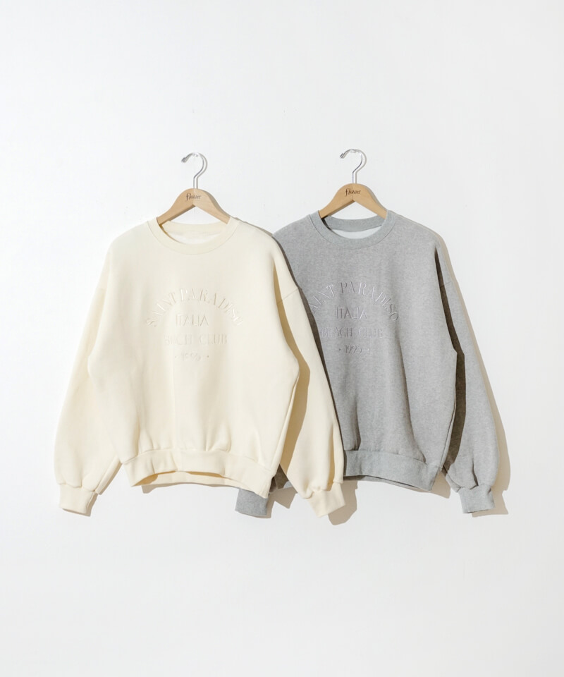40%OFF】saint embroidery sweat～ｾｲﾝﾄｴﾝﾌﾞﾛｲﾀﾞﾘｰｽｳｪｯﾄ | flower