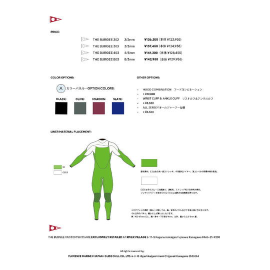 セミドライ・ウェットスーツ – Florence Marine X Japan