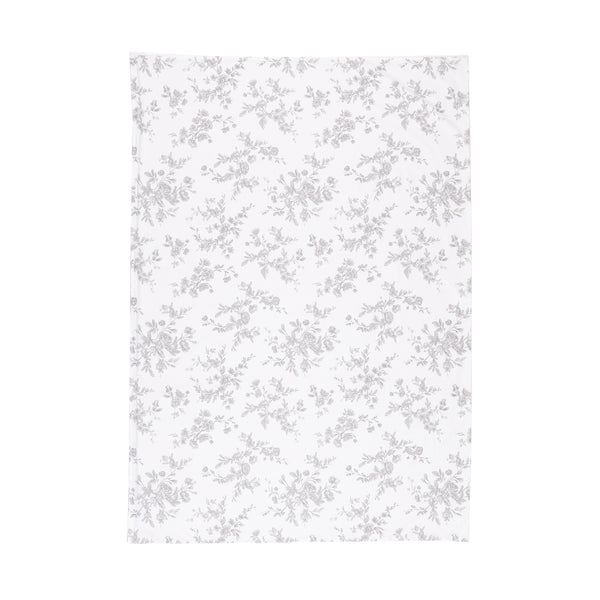 クラシックフラワー 掛け布団カバー ダブル グレー | Francfranc