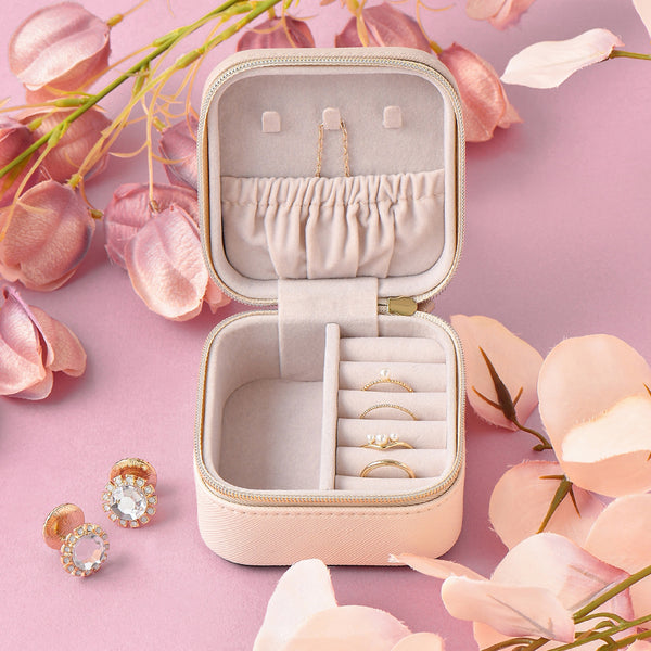 バイカラー トラベル ジュエリーボックス S ベージュ | Francfranc