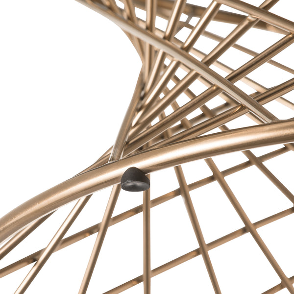 マーリア コーヒーテーブル ブラック×ゴールド（φ800） | Francfranc