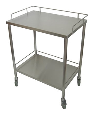 ステンレスワゴン（2段共3方柵付き） - ねね-30HL （HL板） | 藤本製作所