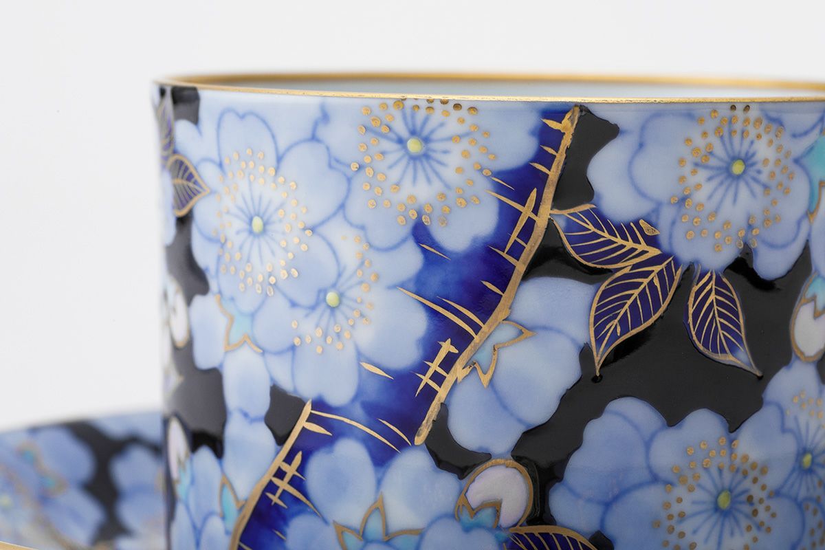 金襴桜 紅茶碗皿 | 有田焼 深川製磁｜公式オンラインストア