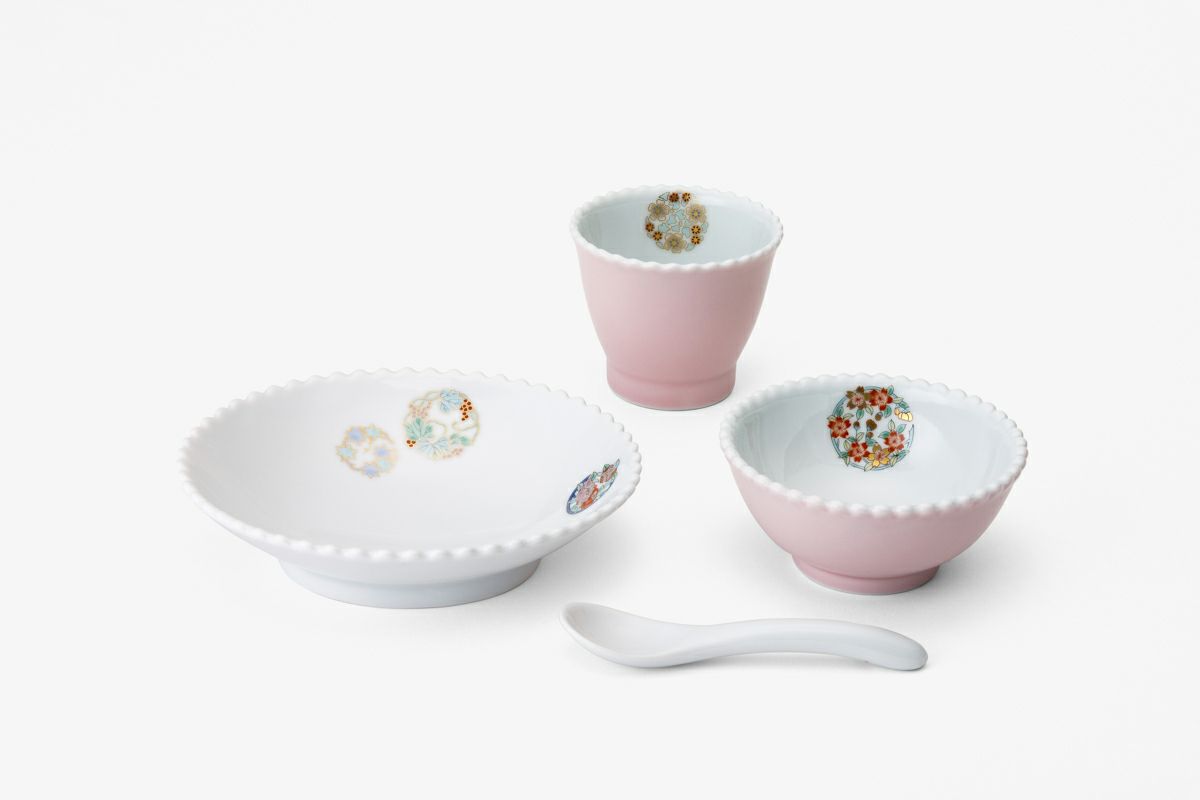 深川製磁 ひめ丸紋 角皿 5枚 ひめ丸紋 お子様揃 | 有田焼 深川製磁