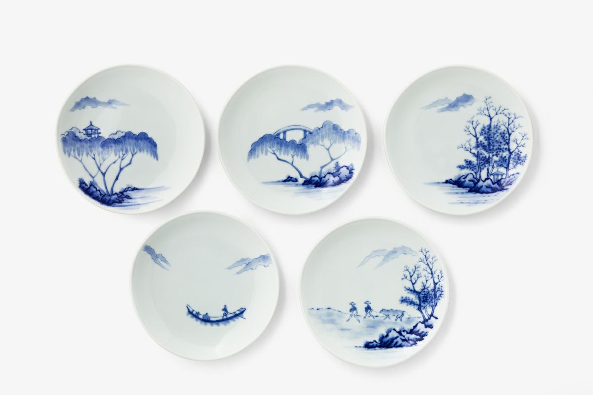 絵変山水 銘々皿揃 | 有田焼 深川製磁｜公式オンラインストア