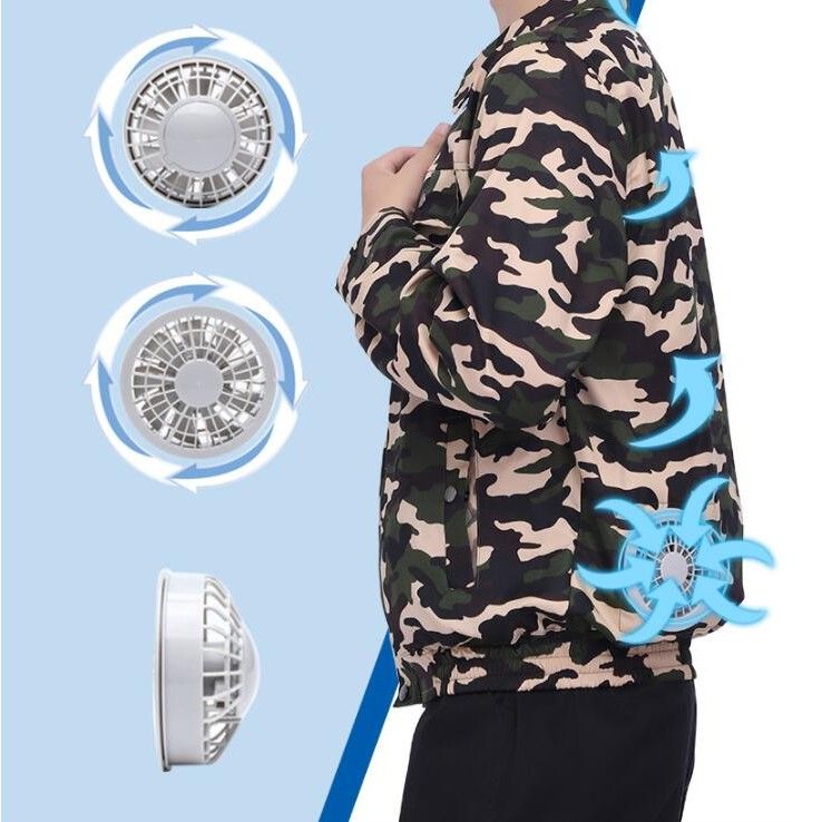 空調服 ファン付き作業着 迷彩柄 男女兼用 熱中症対策 空調服|作業着