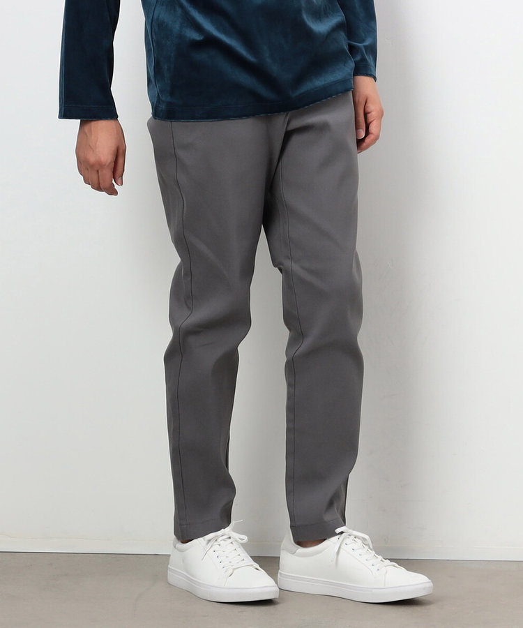 裏起毛 ストレッチ ツイル テーパード スラックス（47-50PI17-204