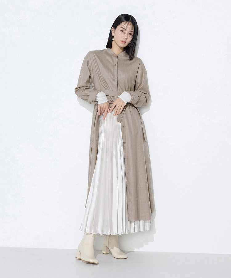 ストレッチウールサキソニー ドレス（01-19OM01-205）｜K.T キヨコ