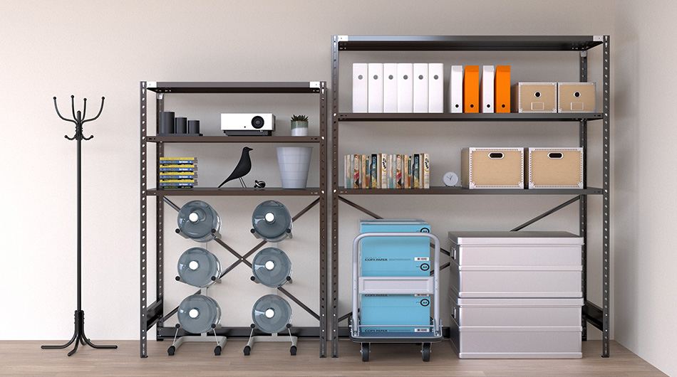 抗菌ABラック 下段開放タイプ 幅88.7×奥行61.2×高さ180cm (スチール