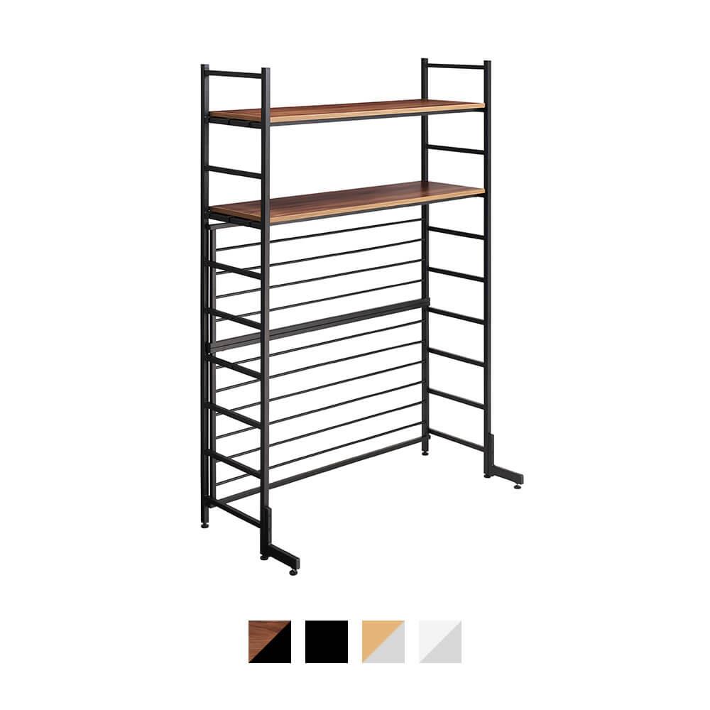 フレームラック OS 片面 机上棚タイプ 幅126.5cm 高さ182.4cm (本棚