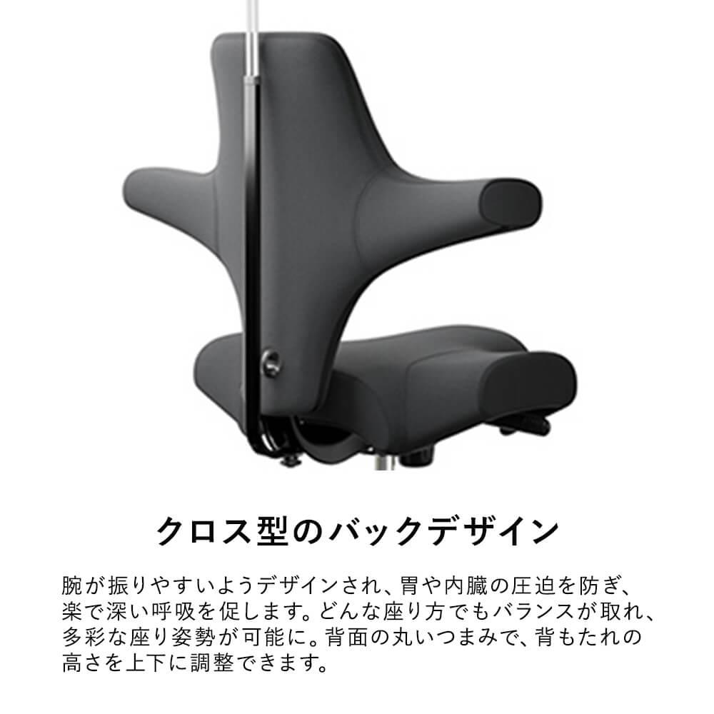 HAG Capisco カピスコ チェア ヘッドレスト付 クロス張り ミドルハイ