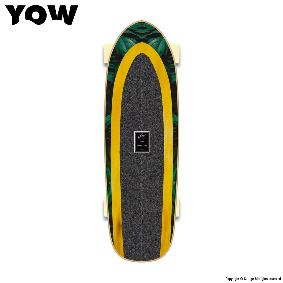 YOW SURFSKATE LAKEY PEAK 32 x 9.875 x 18.5 スケートボード(スケボー
