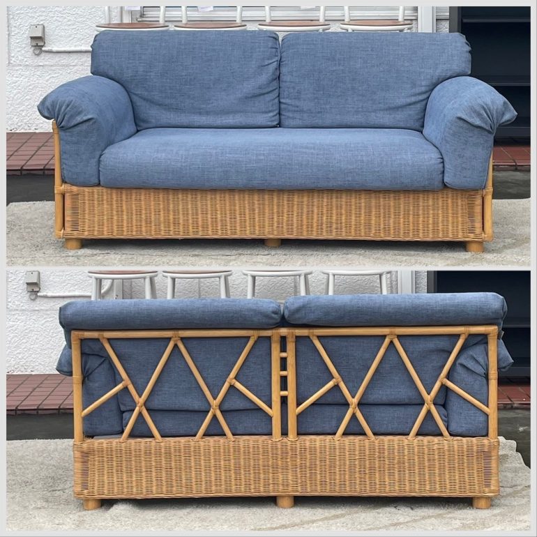 カサブランカ CASABLANCA 2Pソファ 二人掛け ラブソファ ラタン 籐家具