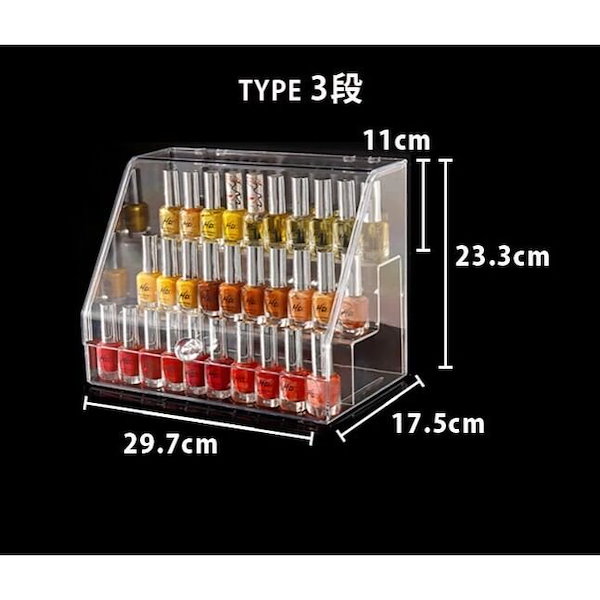 Qoo10] ネイル 収納 30本 40本 ポリッシュ