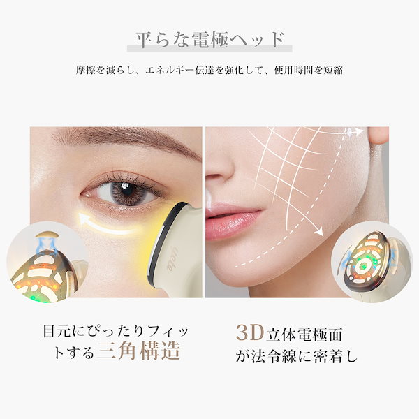 Qoo10] yete 美顔器 EMS美顔器 目元ケア リフトア