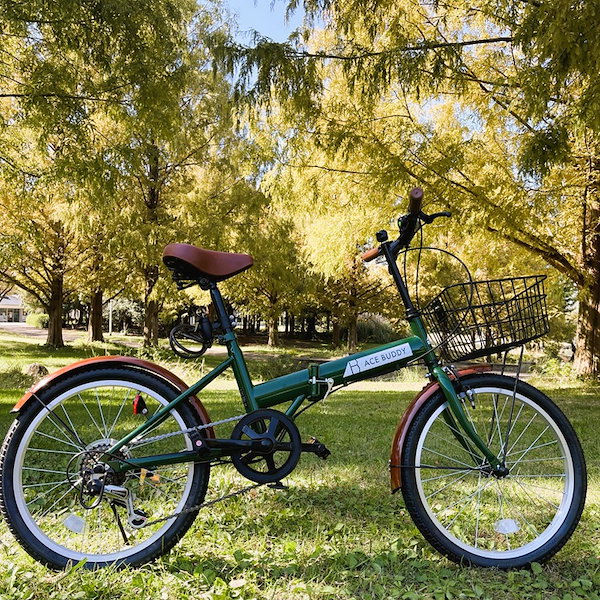 Qoo10] ACE BUDDY 折りたたみ自転車 20インチシマノ 6段