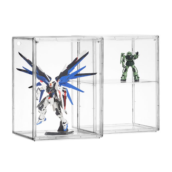 Qoo10] 八番屋 フィギュアケース 収納 透明展示