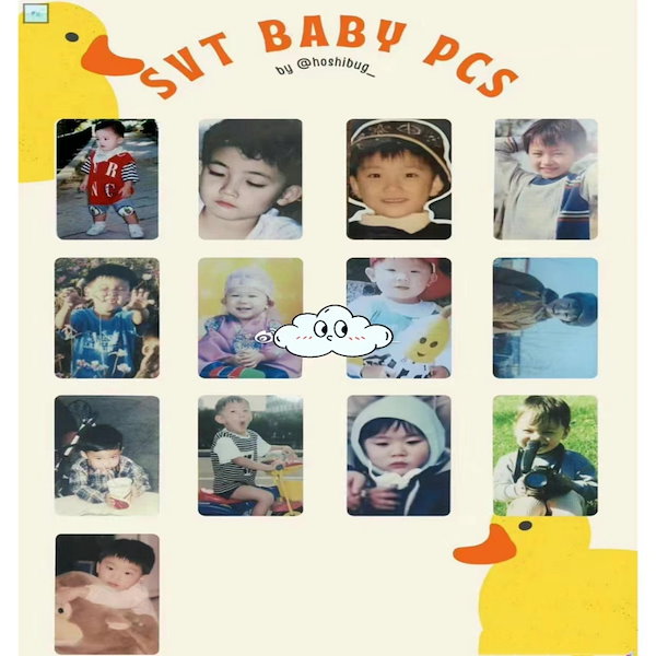 Qoo10] SEVENTEEN 幼少期トレカ メンバ