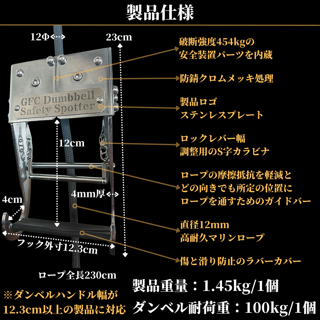 GFCダンベルセーフティースポッター – GentlemanFitnessClub