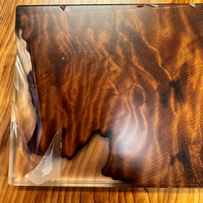 屋久杉自然虎杢原板入花台（レジン花台）5549 | 屋久杉花台 | 屋久杉堂