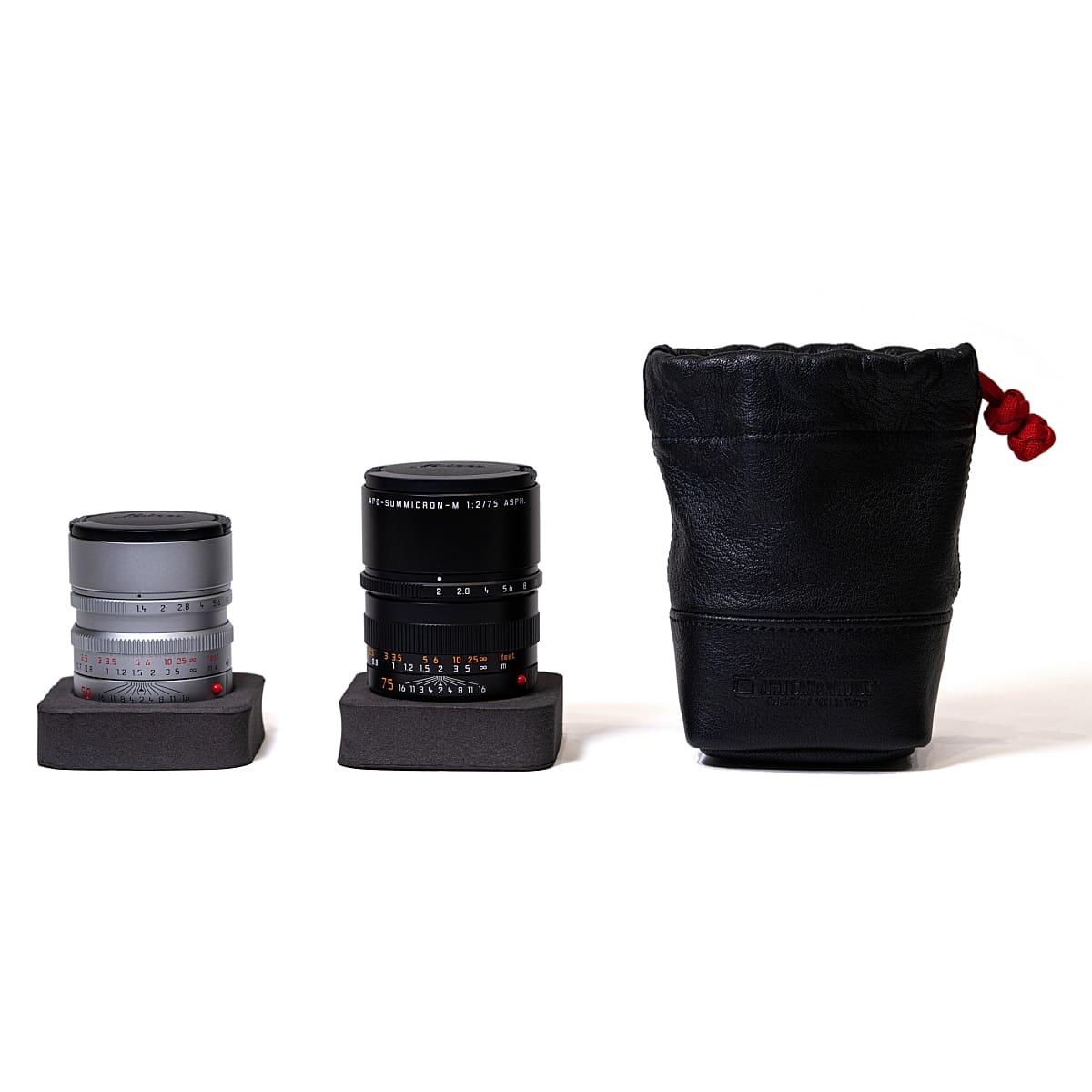 一眼レフ 保管 ケース レンズポーチ レザー Sサイズ ACAM-LPL120