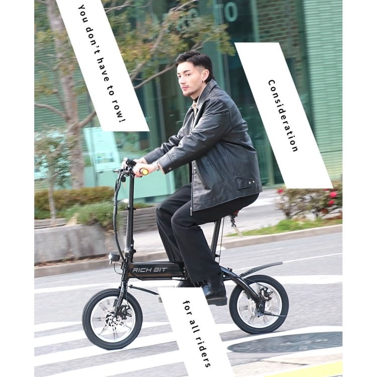 電動バイク RICHBIT CITY(シティブラック)｜免許不要 ヘルメット不要