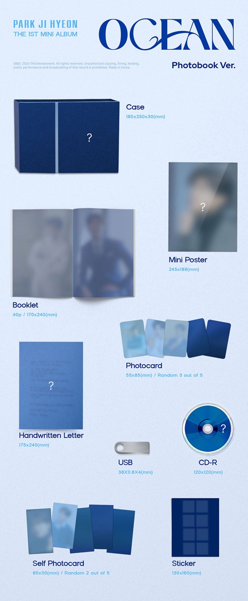 韓国音楽 パク・ジヒョン - 1stミニアルバム 「OCEAN」 (CD+USB+
