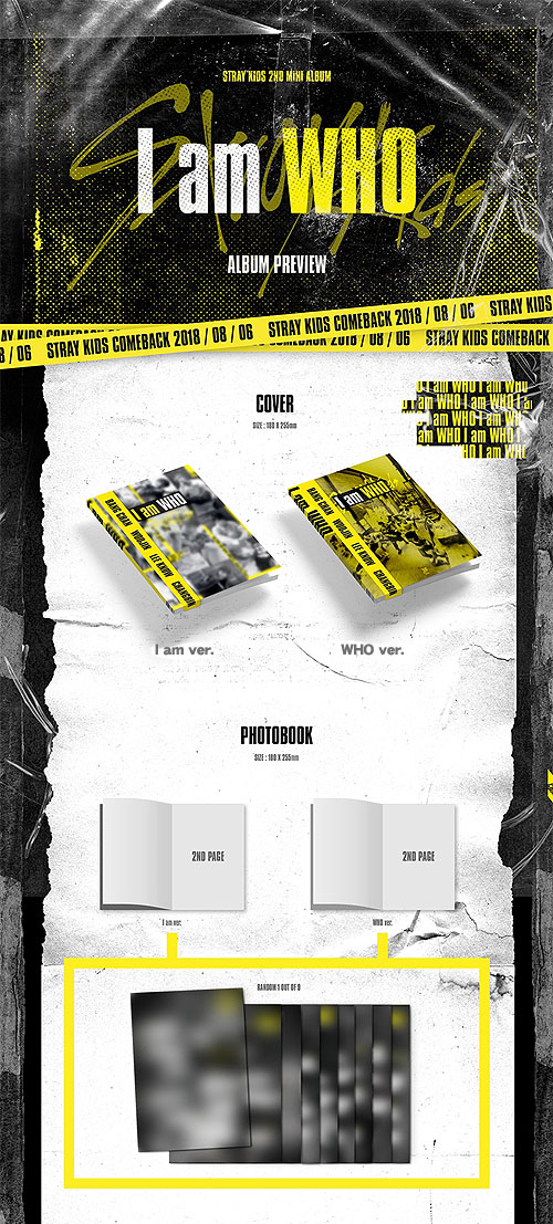 韓国音楽 Stray Kids (ストレイキッズ) - I am WHO (ランダム発送/CD+