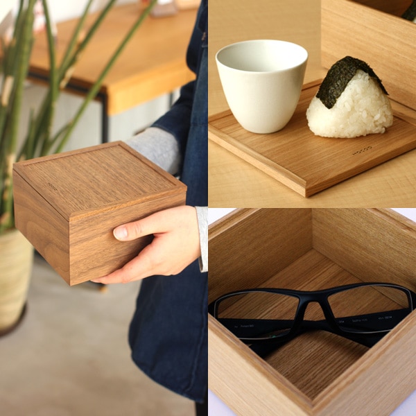 生産終了】【1段】「Ju-Baco」木でできたモダンな重箱/北欧風デザイン