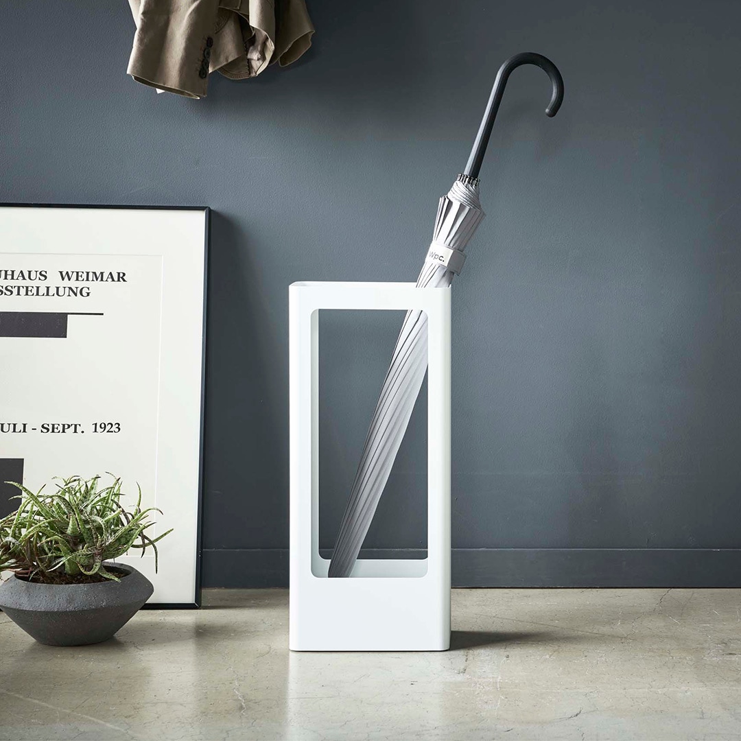 tower】スリムかさたて ホワイト｜玄関・ガーデニング用品,傘立て