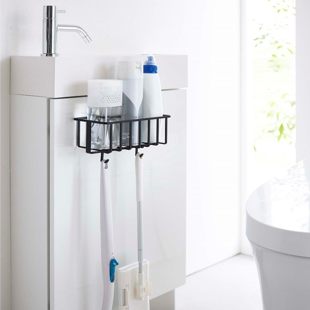 tower】フィルムフックトイレ用品収納ラック｜トイレ用品,ケース