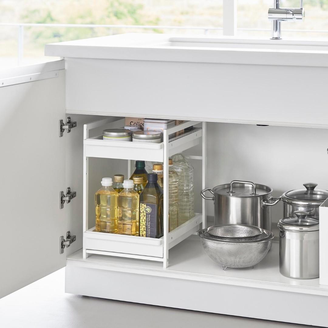 tower】 シンク下スライドラック 2段｜キッチン用品,キッチン収納