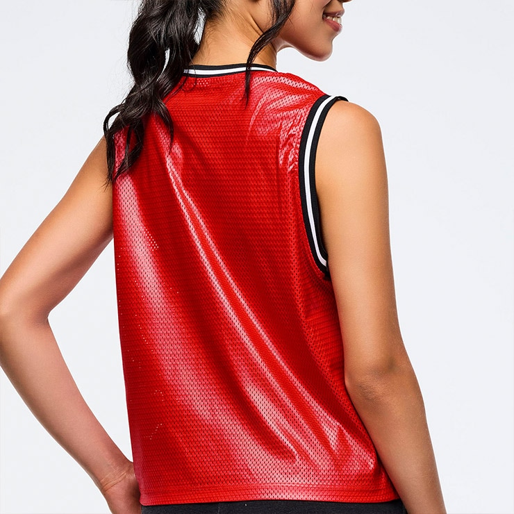 ZUMBA ズンバ 正規品 ウェア レディース タンクトップ メッシュ ライン