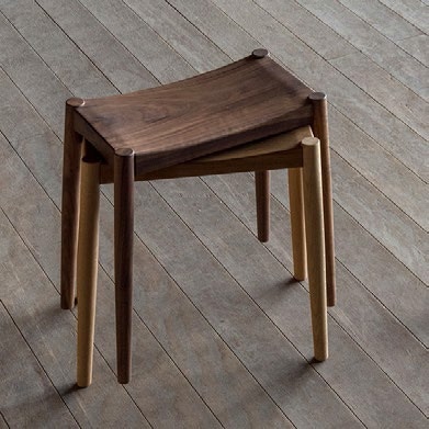 ロック スツール ウォールナット オーク ブラックチェリー 無垢材