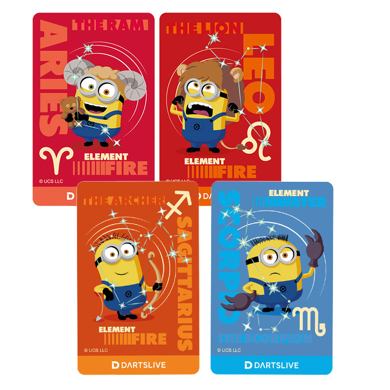 ダーツライブカード ミニオン 12星座 DARTSLIVE CARD MINION Zodiac
