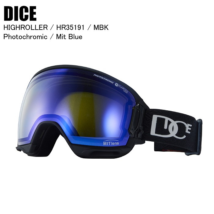 DICE ダイス HIGHROLLER ハイローラー MBK HR35191 DICEゴーグル