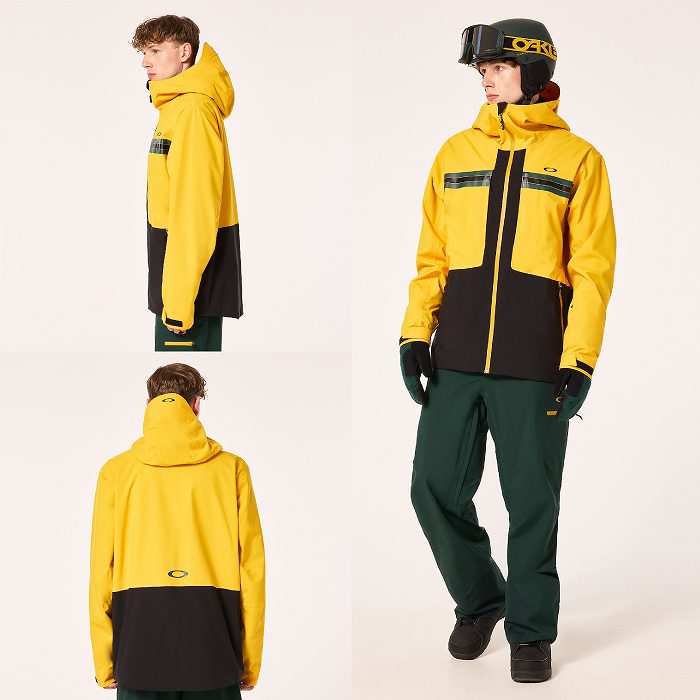 OAKLEY オークリー FOA404724 TC REDUCT EARTH SHELL JACKET YELLOW