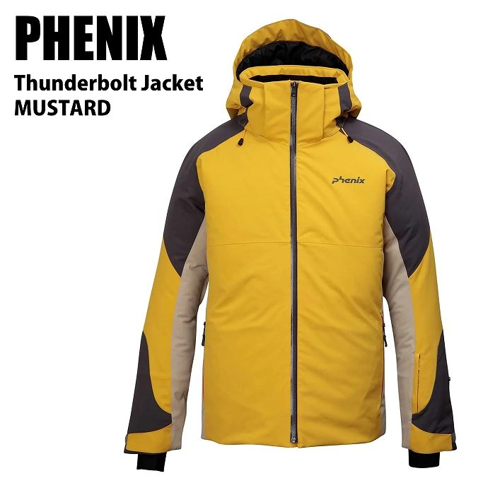 PHENIX フェニックス ESM23OT30 THUNDERBOLT JACKET MUSTARD 23-24