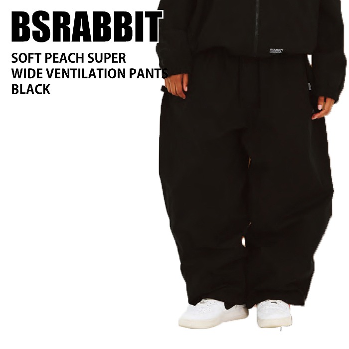 BSRABBIT ビエスラビット SOFT PEACH SUPER WIDE VENTILATION PANTS