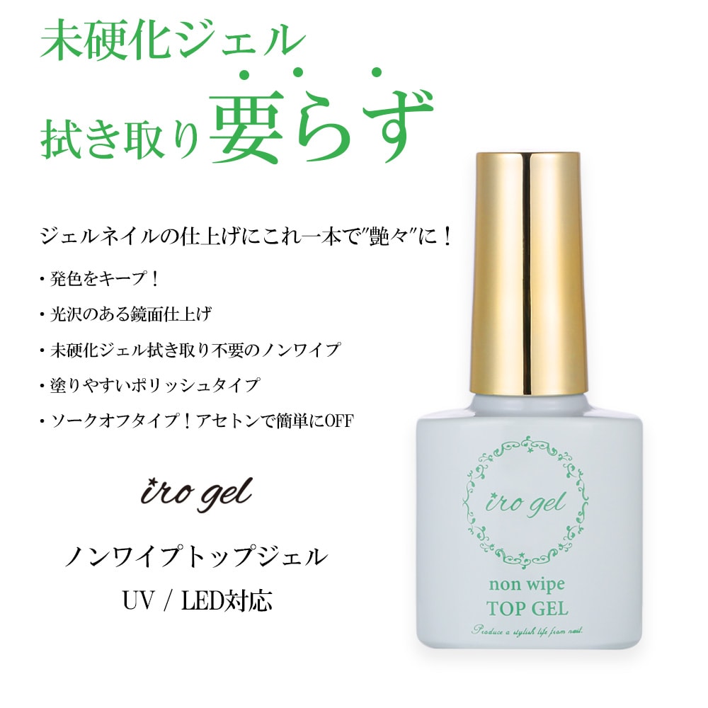 ネコポス 送料無料】緑ラベル「トップコートジェル」ジェルネイル