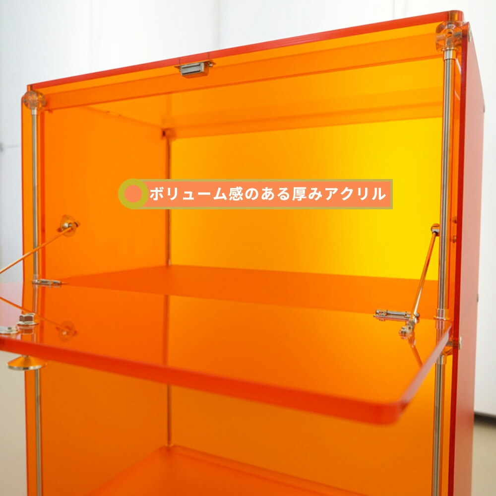 VeroMan カラーラック アクリル キャビネット ベッドサイドチェスト