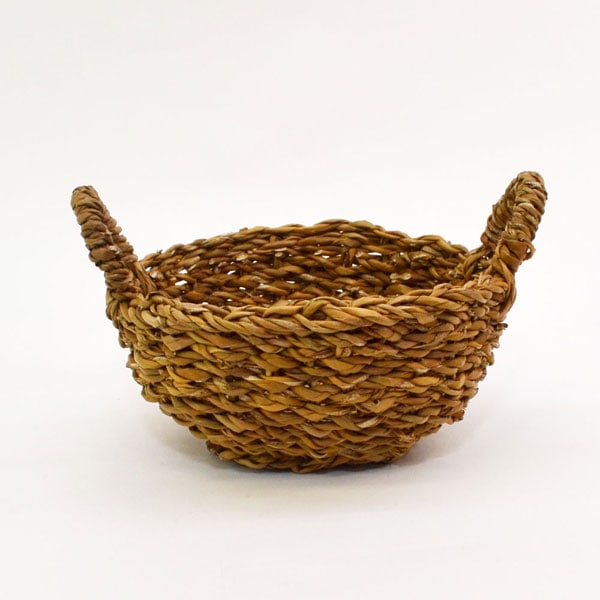 ホグラ 丸かご S 収納バスケット 小物入れ ざっくり 水草